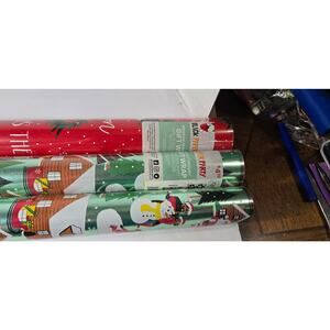 Black Paper Party Christmas wrap paper heavy weight 2 rolls